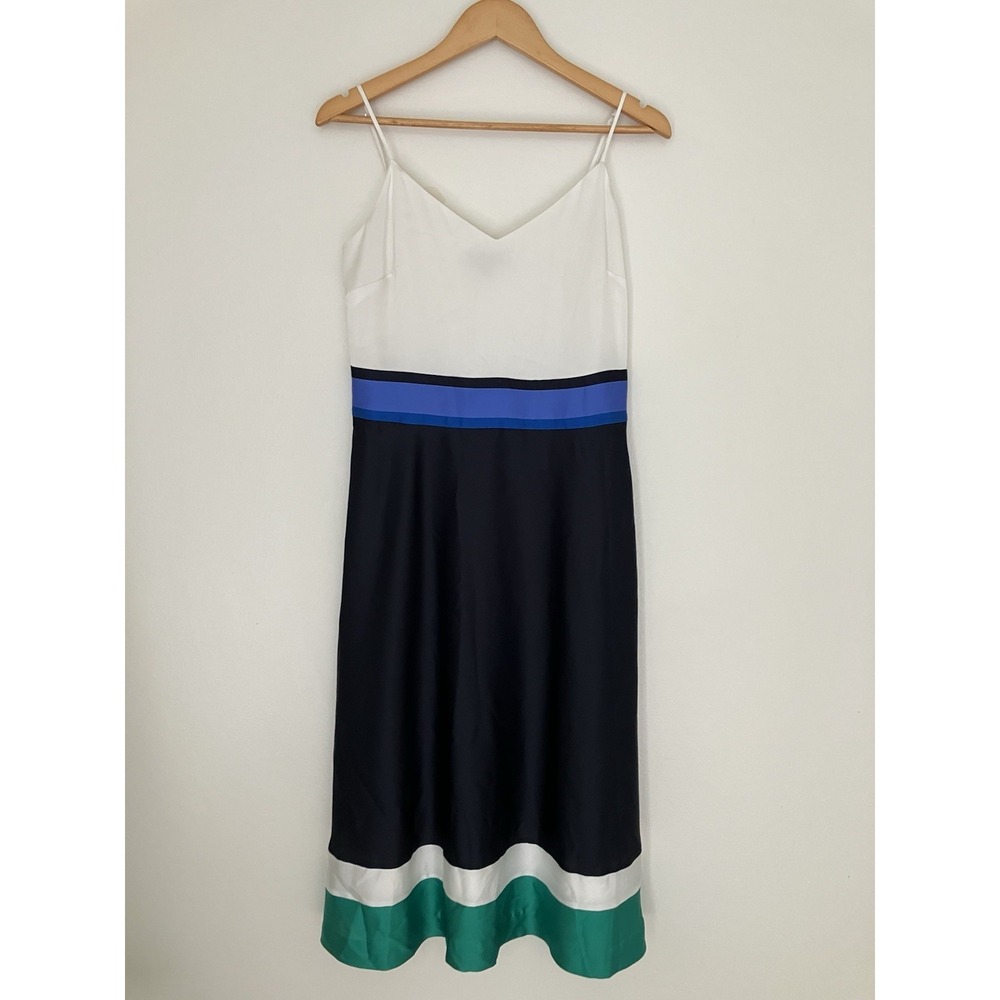 Banana Republic Color Block Midi Dress Size 6. Retro Mid Inspo